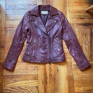 Michael Kors Genuine Leather Jacket XS